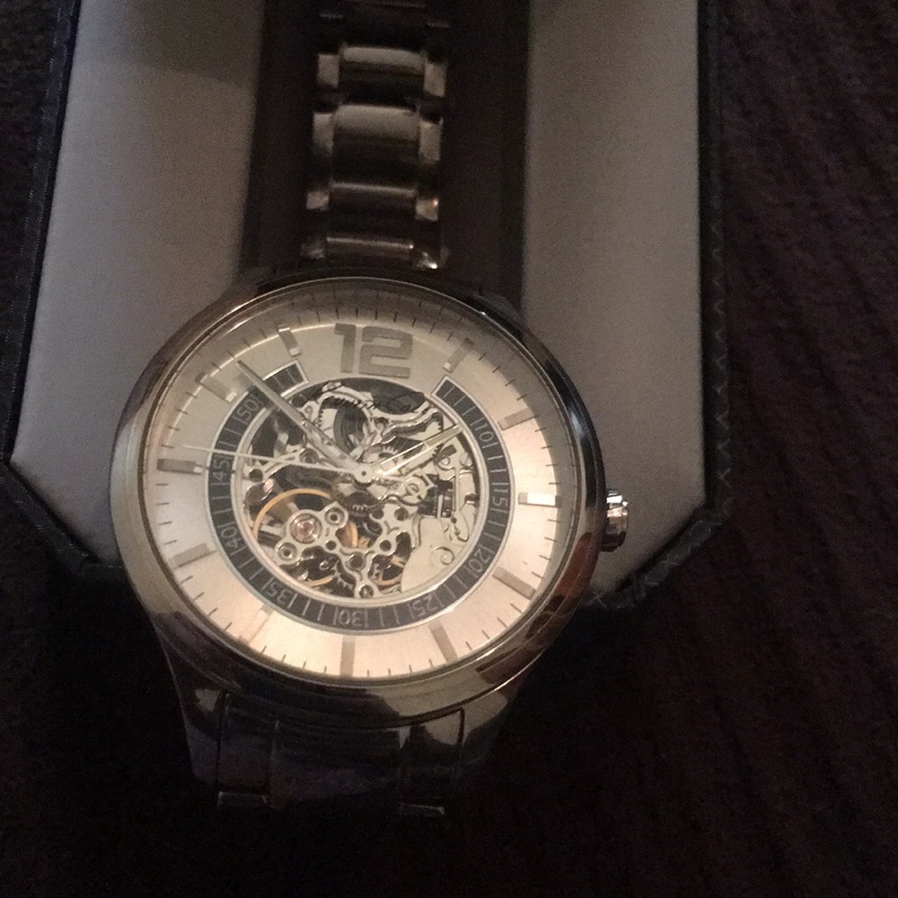 Stainless steel 44mm Kenneth Cole automatic watch